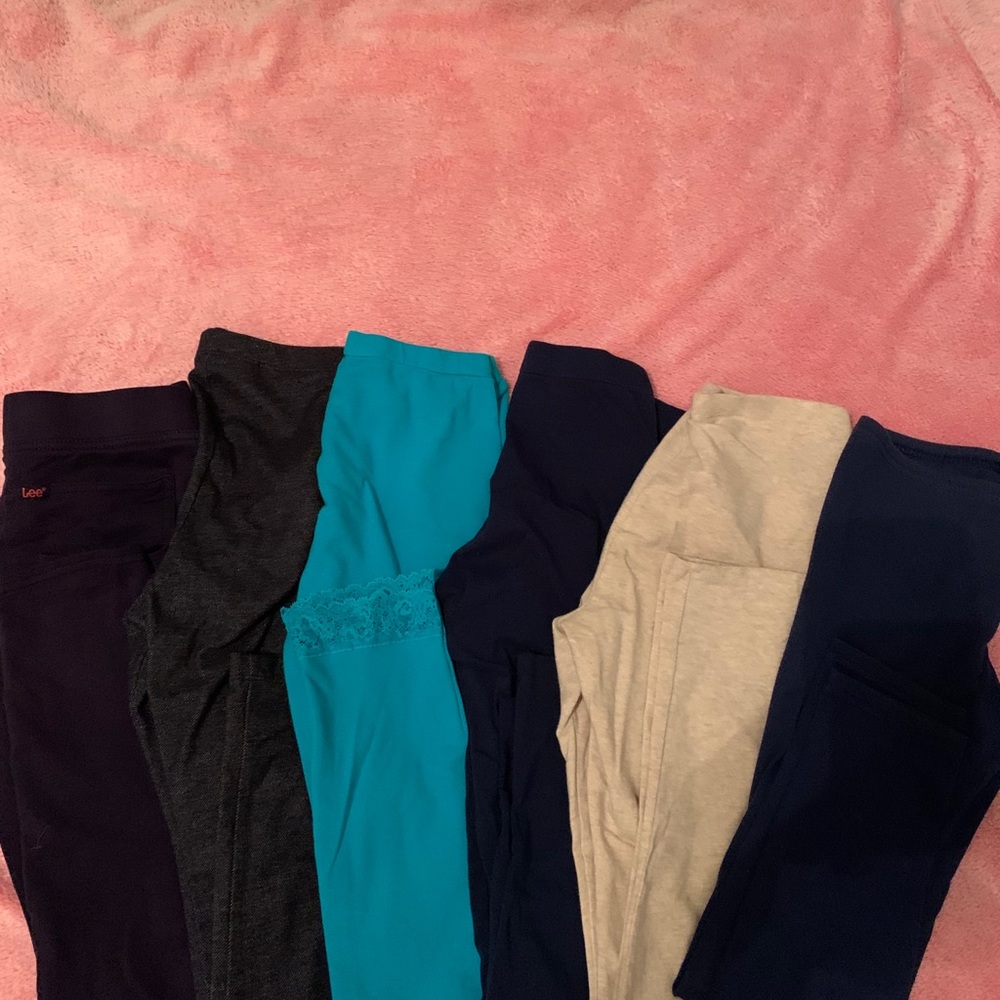 Girls Leggings Bundle - 6 Total